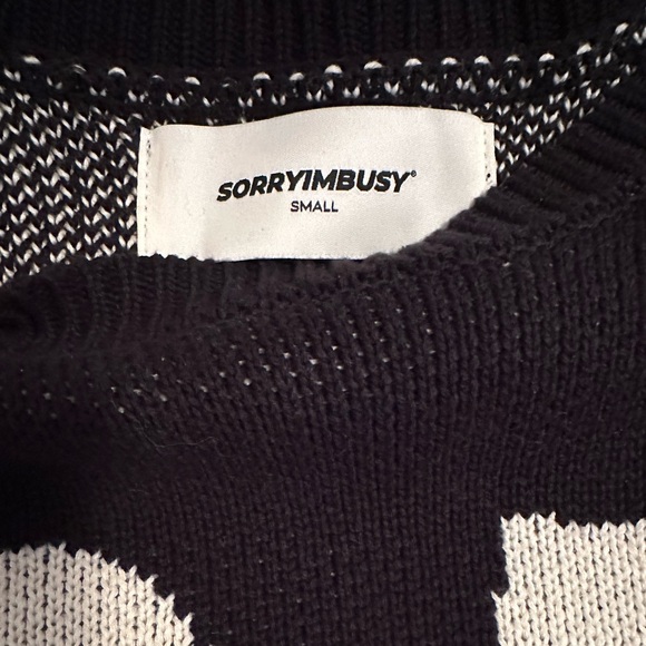 SORRYIMBUSY Knit Sweater - Picture 4 of 5